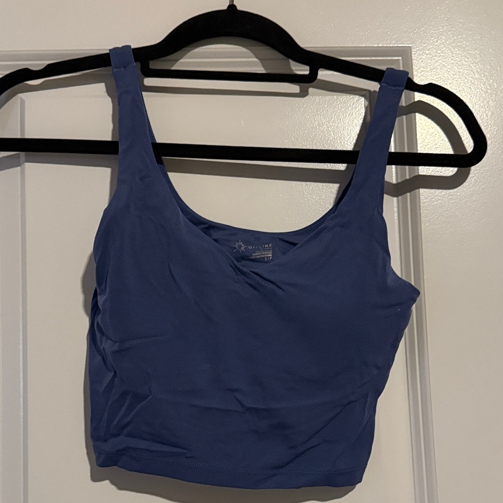 Aerie Blue Crop Top